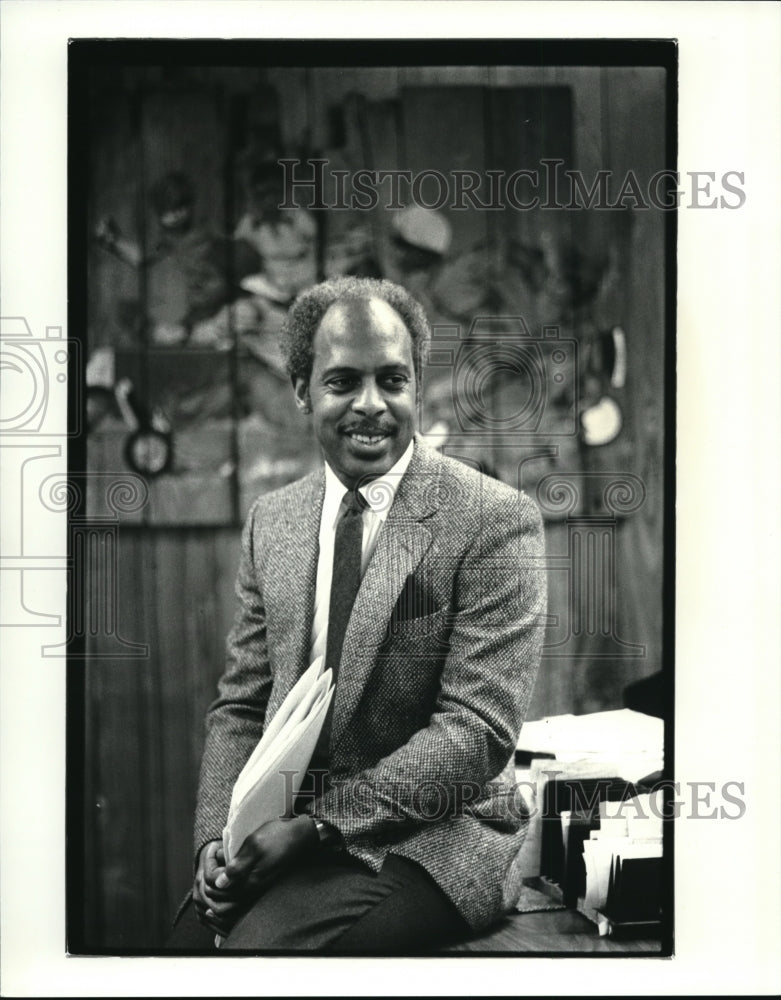 1986 Press Photo The NAACP new President James Hardiman - Historic Images