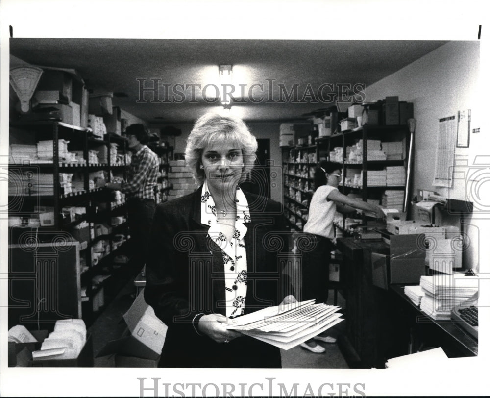 1986 Press Photo The President of Jury Verdict Research, Virginia Hermann - Historic Images