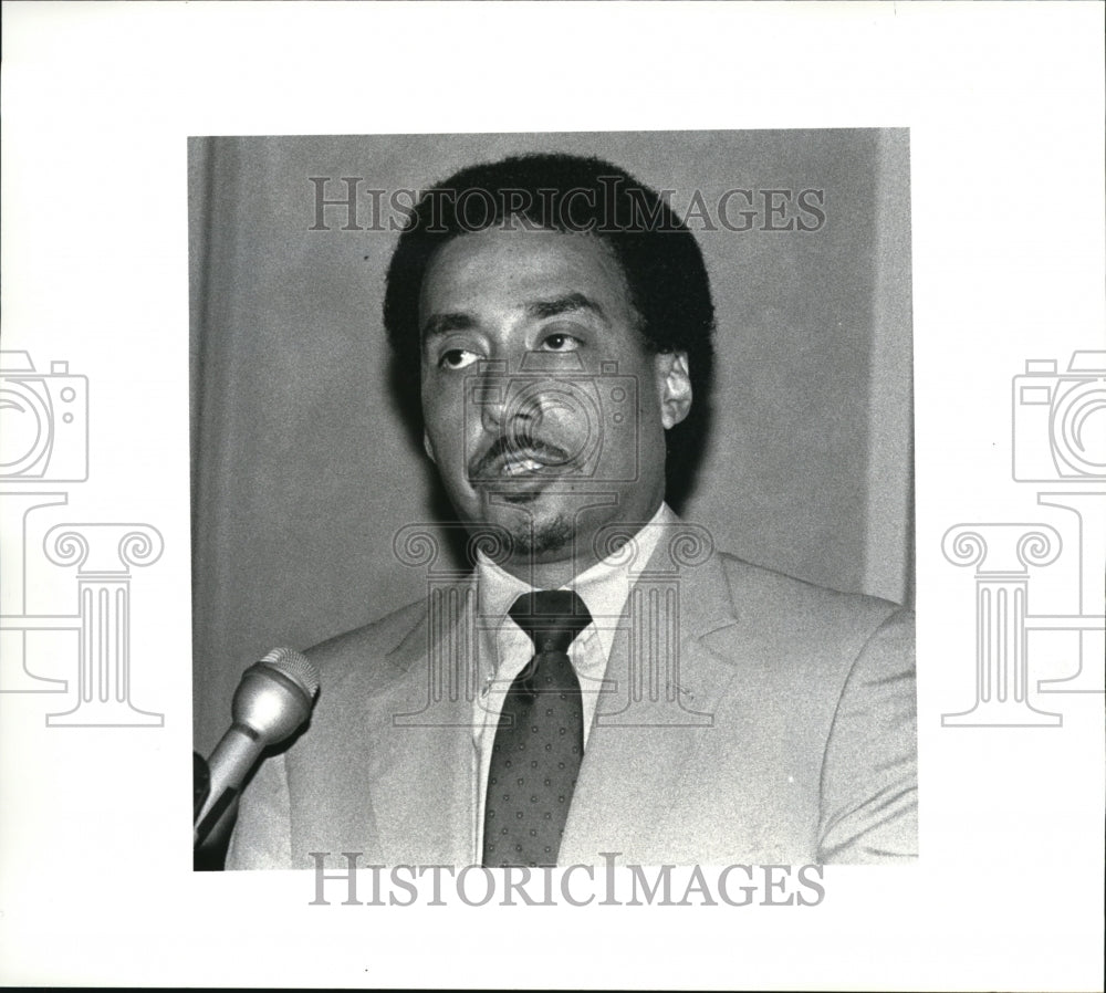 1986 Press Photo Jay T Harris Managing Editor of Philadelphia Daily News - Historic Images