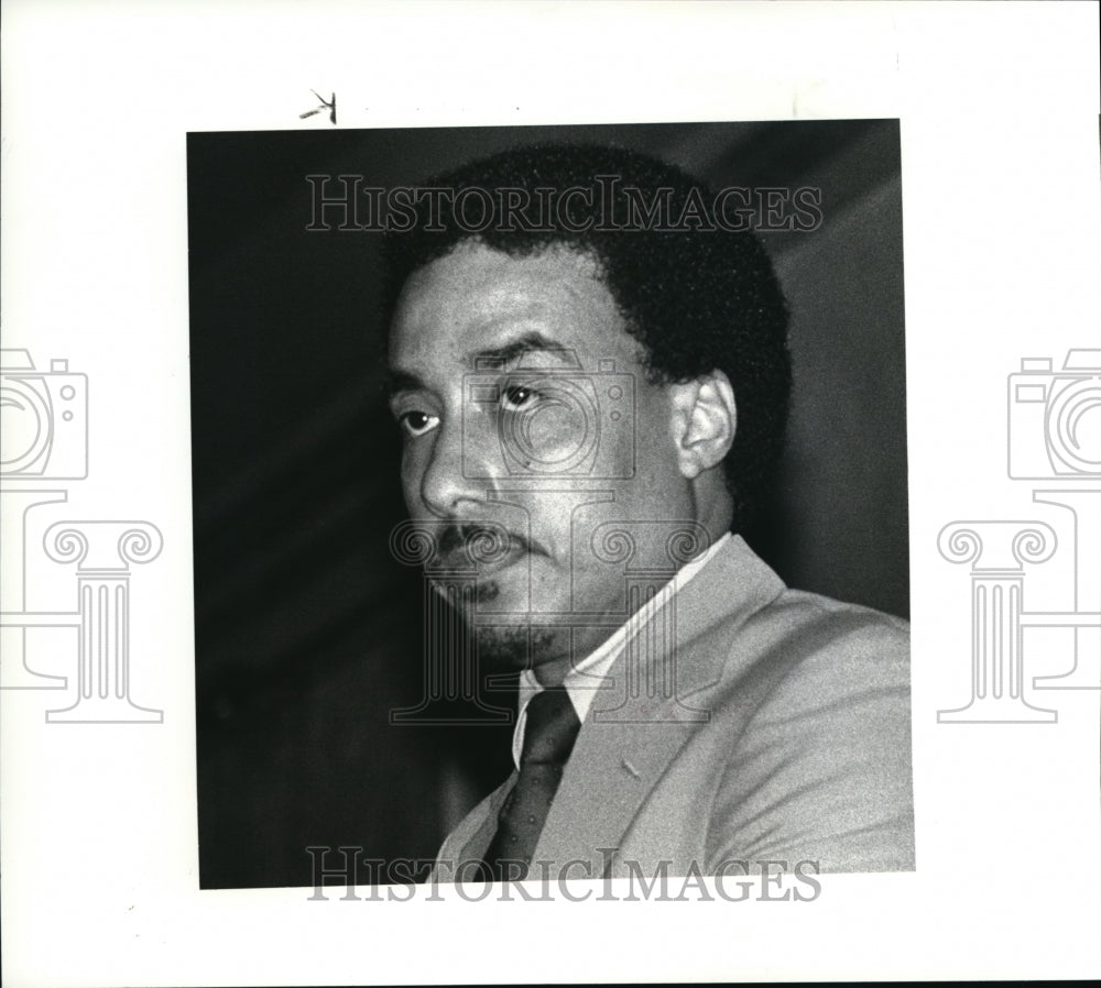 1986 Press Photo Jay harris Managing Director of Philadelphia Daily News - Historic Images