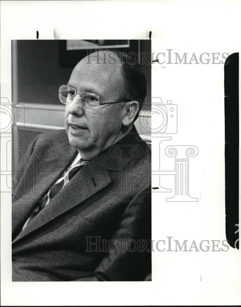 1984 Press Photo Thomas C Graham Head of the U.S.Steel  at Lorain Ohio - Historic Images