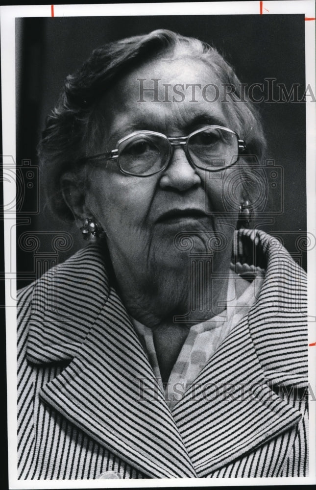 1977 Press Photo Mrs. Agnes Goetling - Historic Images