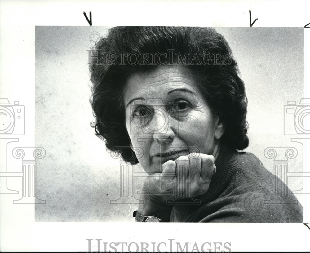 1986 Press Photo Hungarian Freedom Fighter Kathy S. Haraszthy - Historic Images