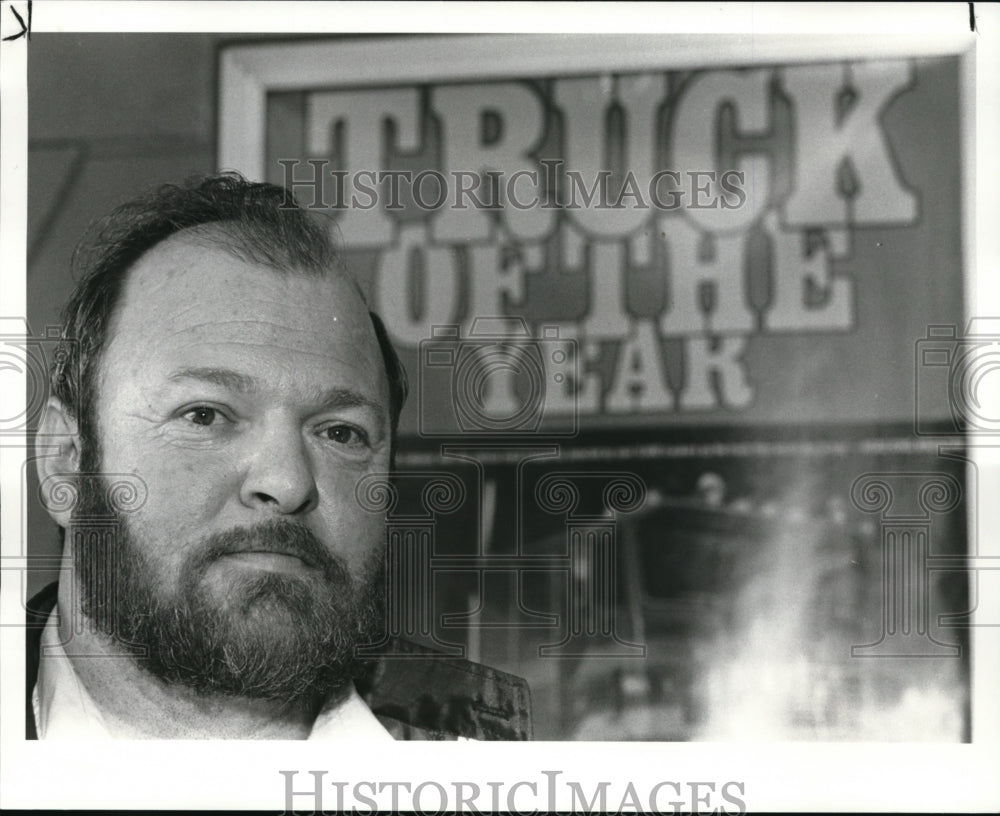 1982 Press Photo Marvin Hickman, President of Independent Truckers Asso. of Ohio - Historic Images