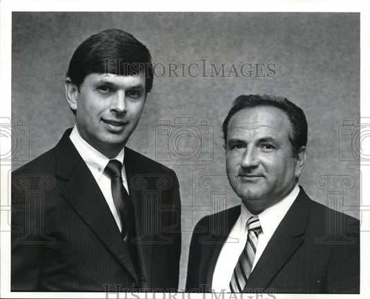 1987, C.E.O of Transohio Savings, Myron Filarski and C.E.O. Burnstein - Historic Images