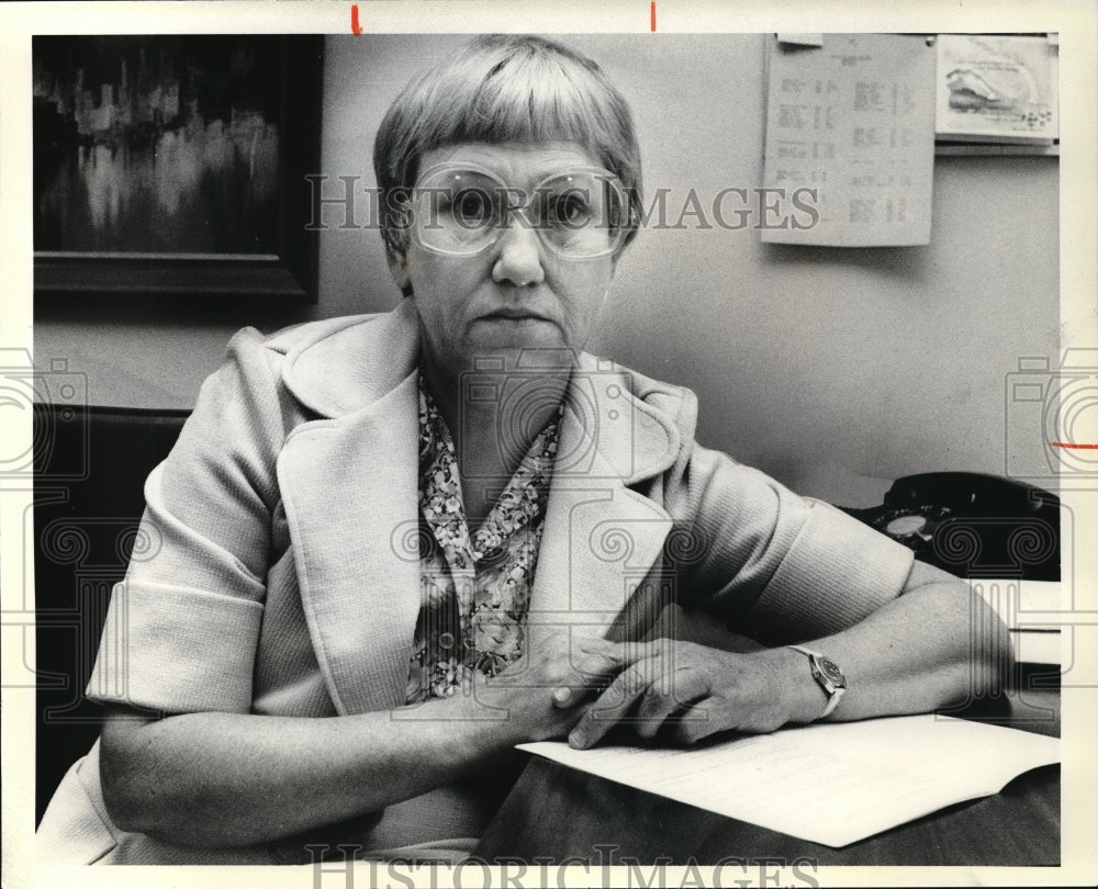 1979 Press Photo Peg Huffman at Center for Human Service - Historic Images