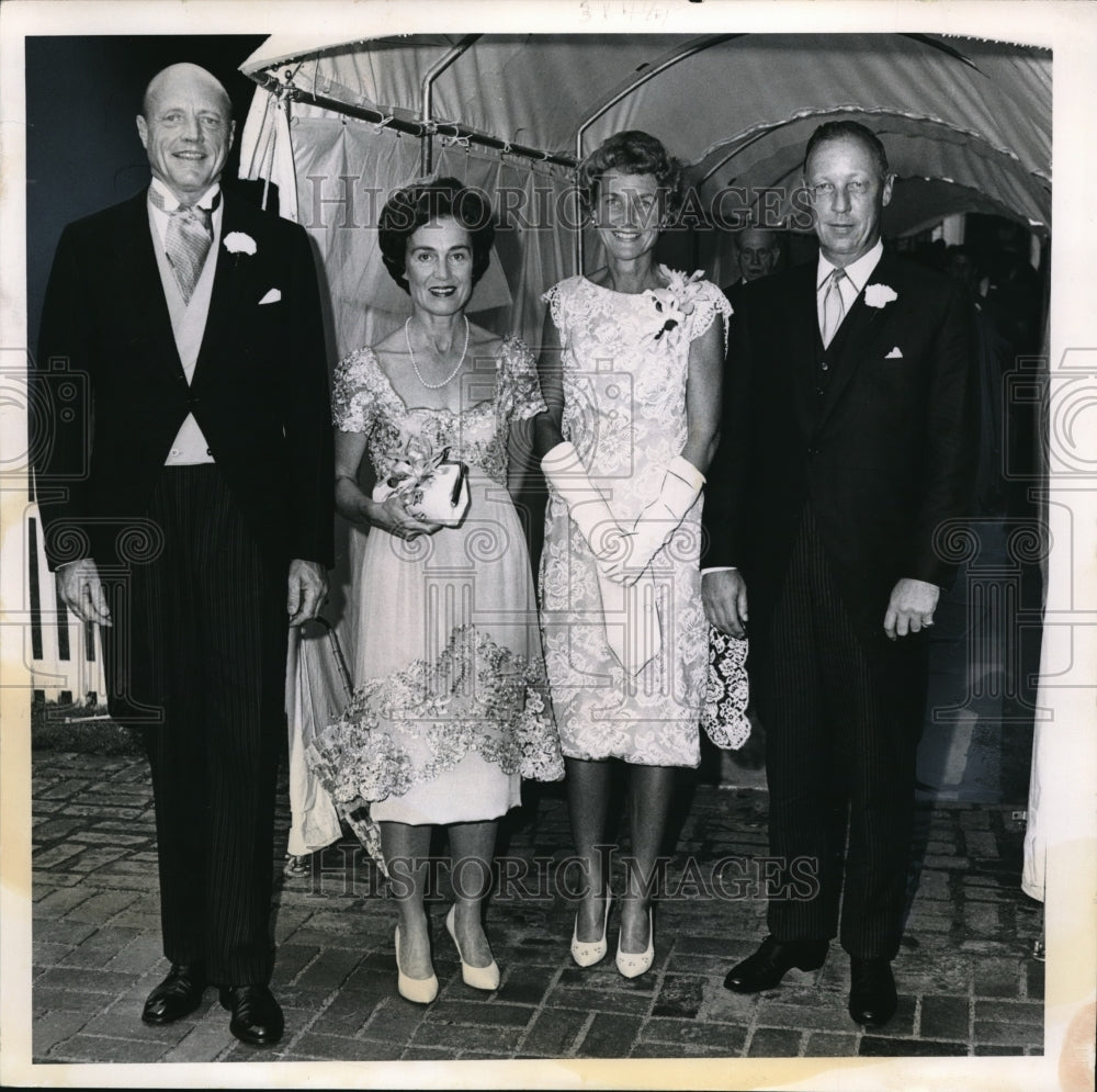 1964, Mr. and Mrs. Courtney Burton, Mr. and Mrs. Gilbert Humphrey - Historic Images