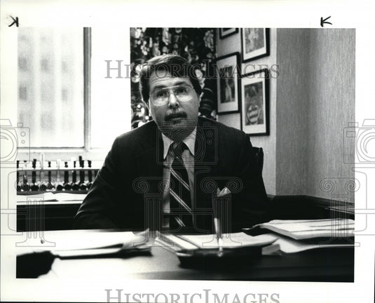 1986 Press Photo Ohio State Bar Association President Lewis W. Jacobs - Historic Images