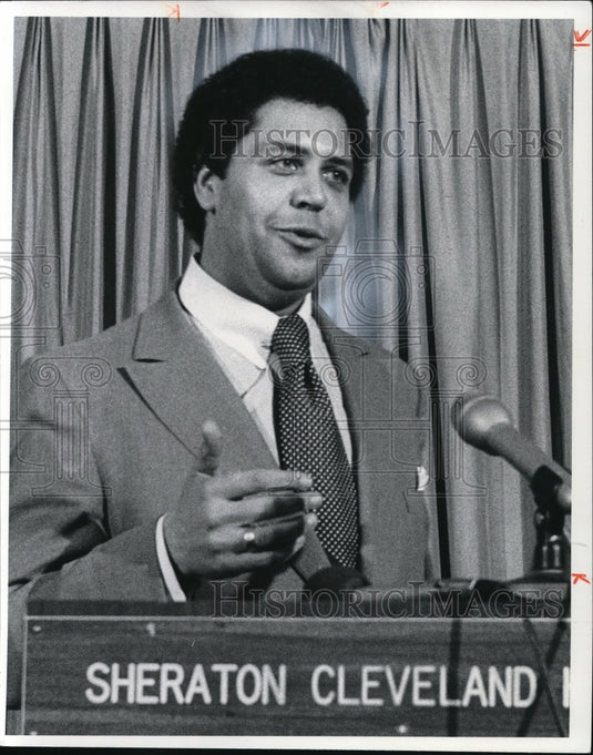 1977 Press Photo Atlanta Mayor, Maynard Jackson - Historic Images