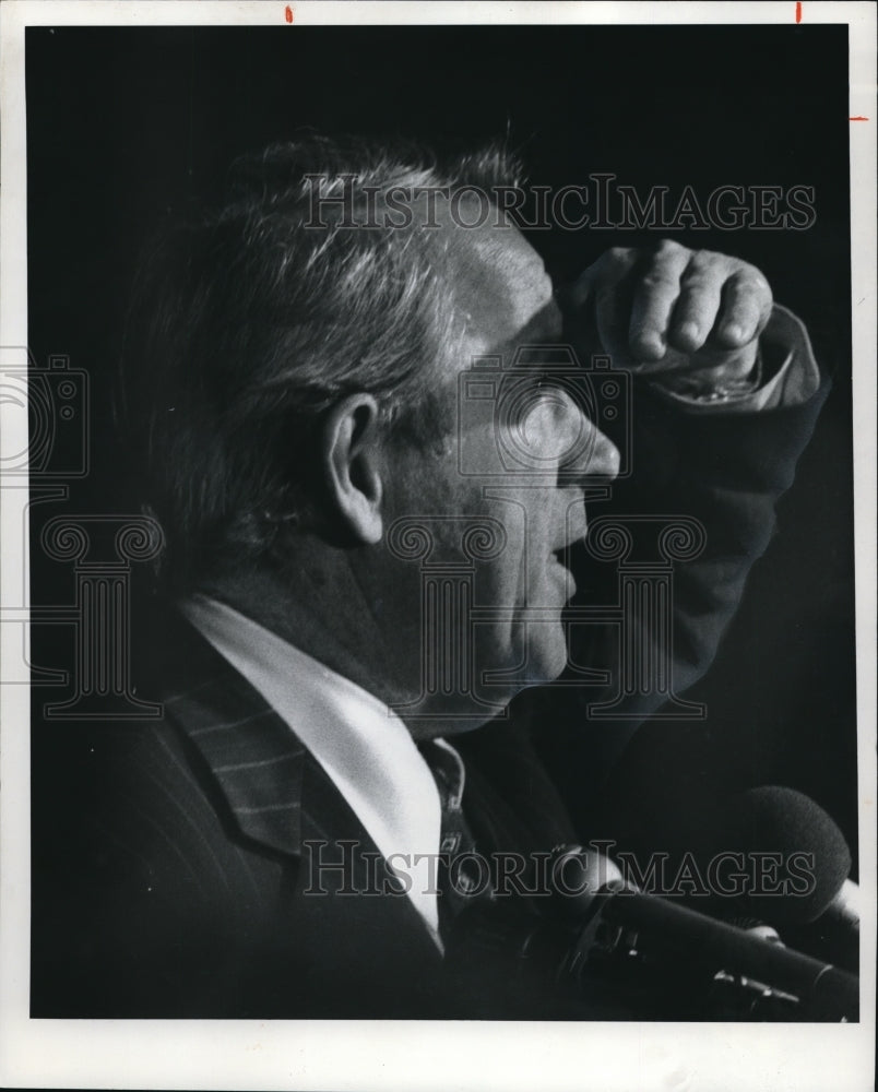 1976 Press Photo Senator Henry Jackson in Cleveland - Historic Images