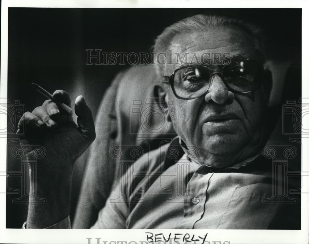 1989 Press Photo Retired Garfield Hts. Chief Detective William Horrigan - Historic Images