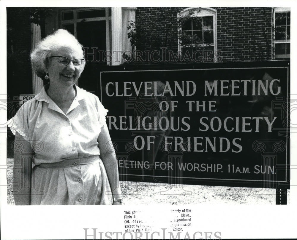 1988 Press Photo Sister Mary Hurley Cleveland Nun - Historic Images