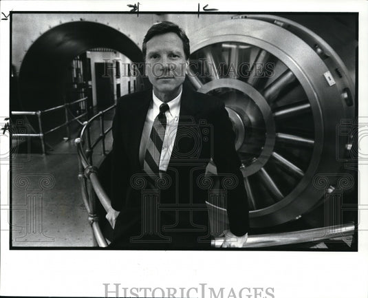 1987 Press Photo Cleveland Federal bank president W. Lee Hoskins - Historic Images