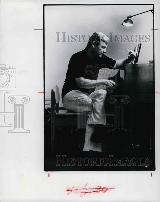 1977 Press Photo  Cleveland Music School, Head of Jazz Studies, Joe Howard - Historic Images