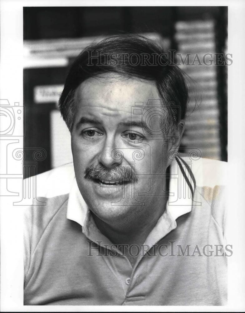 1987 Press Photo  WJMI Disc jockey, Mike Ivers - Historic Images