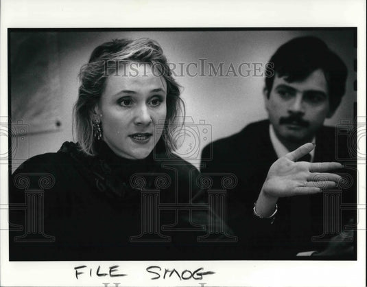 1990 Press Photo Olympic medalist and Asthma & Exercise author, Nancy Hogshead - Historic Images