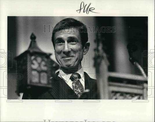 1984 Press Photo Astronaut Colonel James Irwin - Historic Images