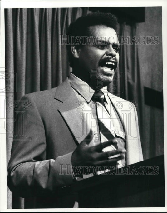 1987 Press Photo Mayor Ray Hodgson of Nicaragua - Historic Images