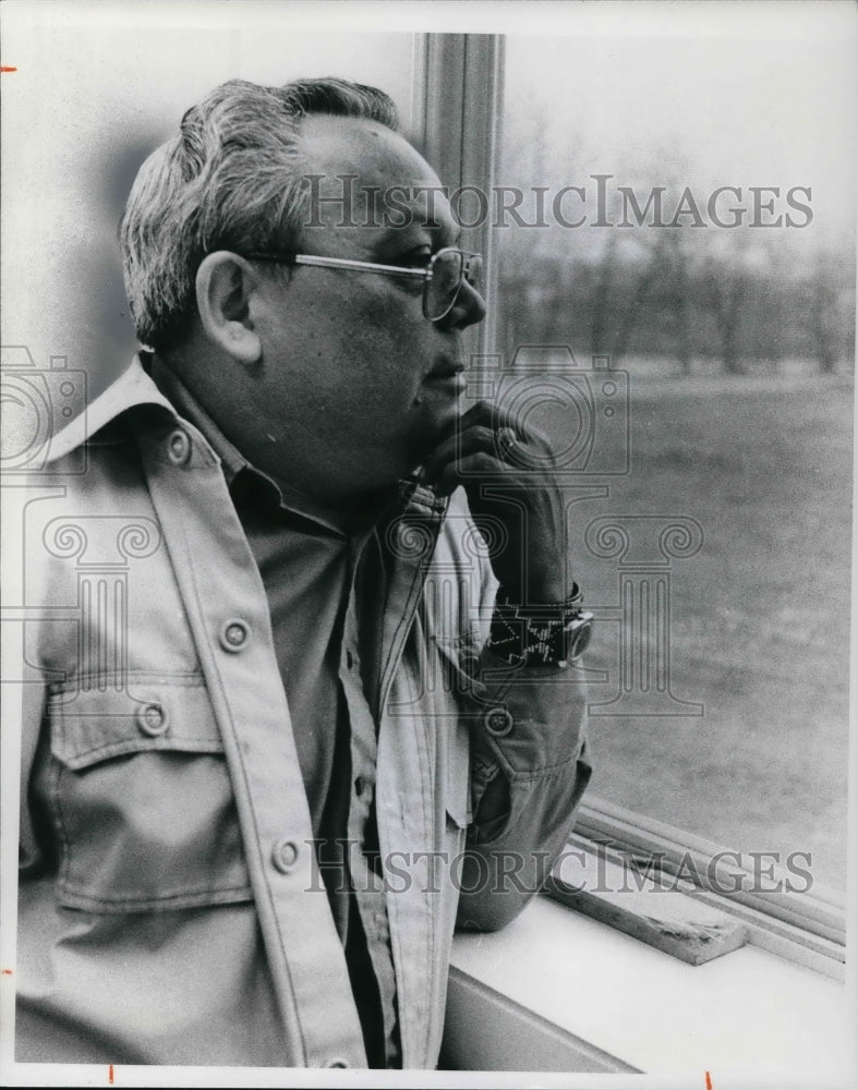 1977 Press Photo Lt. Gov. Wally Pehrrson Penobscot Indians - Historic Images