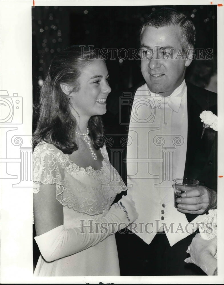 1980 Press Photo Louise Harkness Ingalls and her father, David Ingalls Jr. - Historic Images