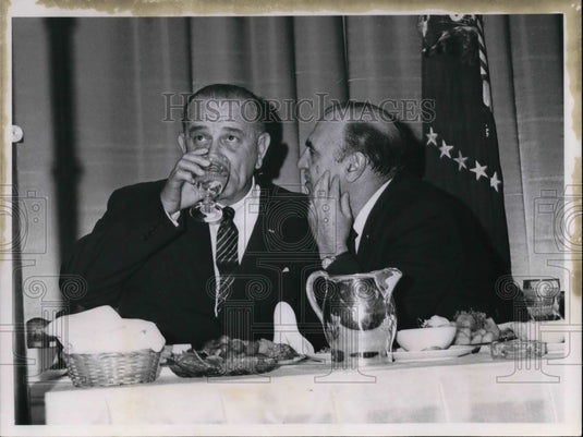 1964 Press Photo Lyndon B. Pres, Visit in Cleveland, 1964 - cva19542 - Historic Images