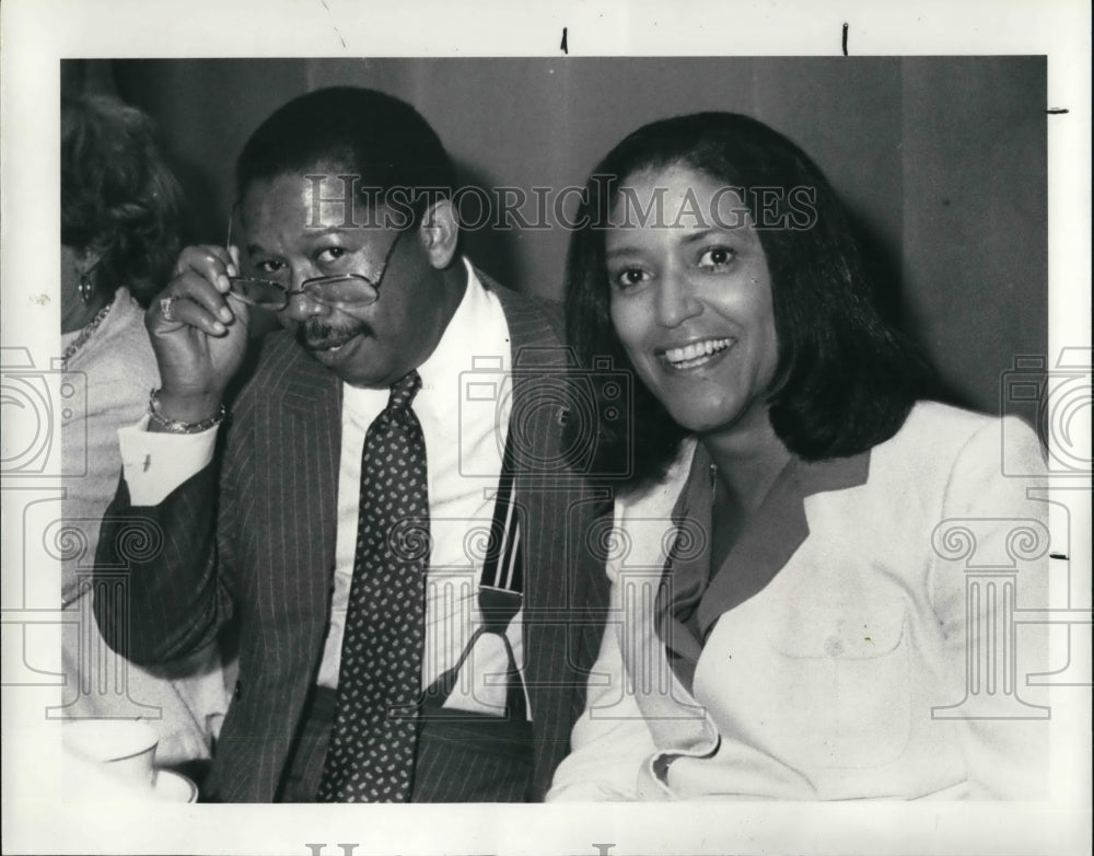 1984 Press Photo Geneva Johnson at National League Conference - Historic Images