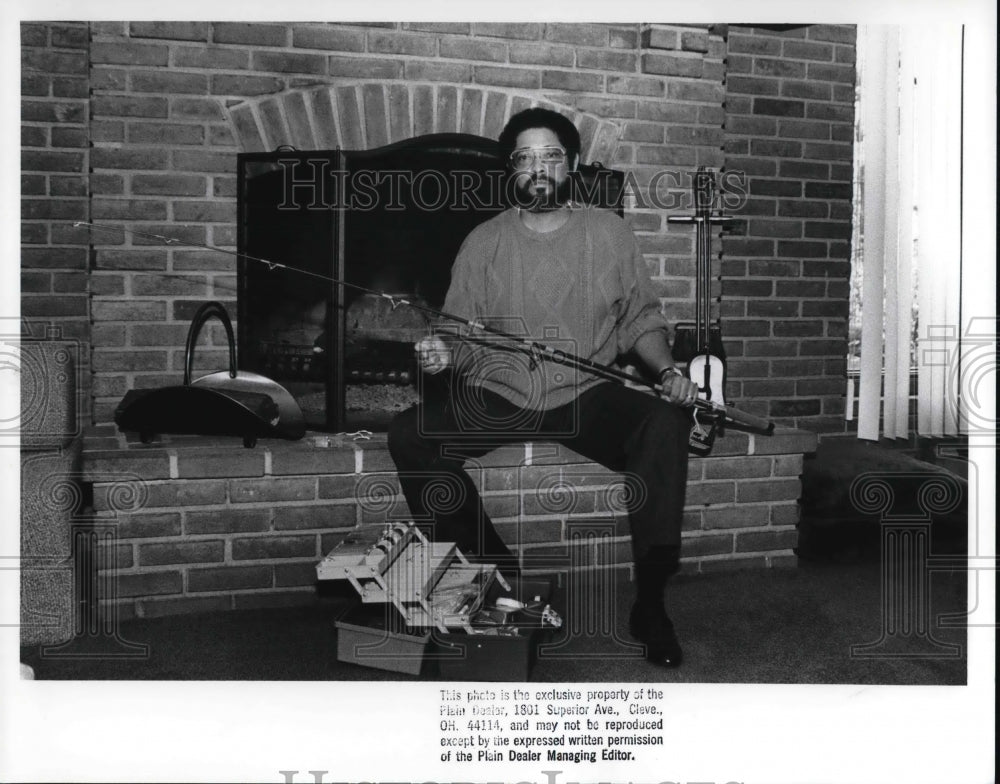 1988 Press Photo Roger Holmes Successful Kidney Transplant and Patient - Historic Images