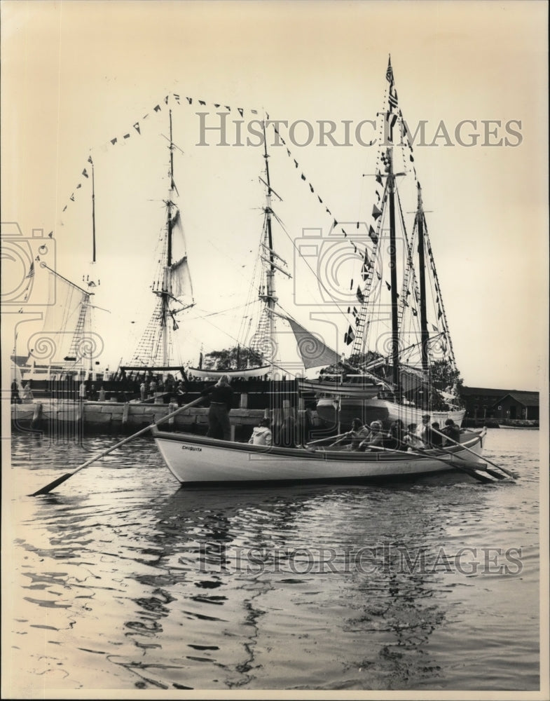 1981 Press Photo The Mystic seaport in Connecticut - Historic Images
