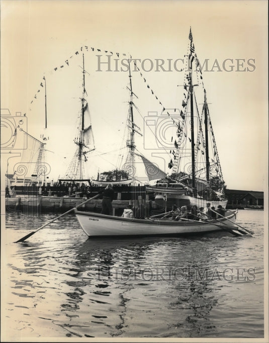 1981 Press Photo The Mystic seaport in Connecticut - Historic Images