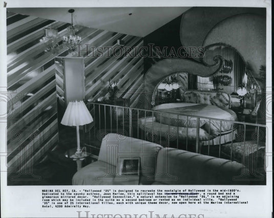 1984 Press Photo Hollywood 35 is designed to recreate the nostalgia of Hollywood - Historic Images