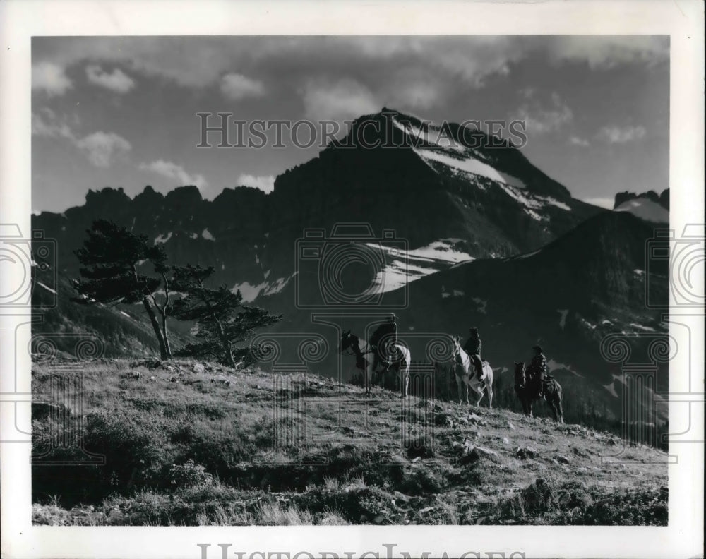 1980 Press Photo Glacier National Park in Montana Rockies - Historic Images