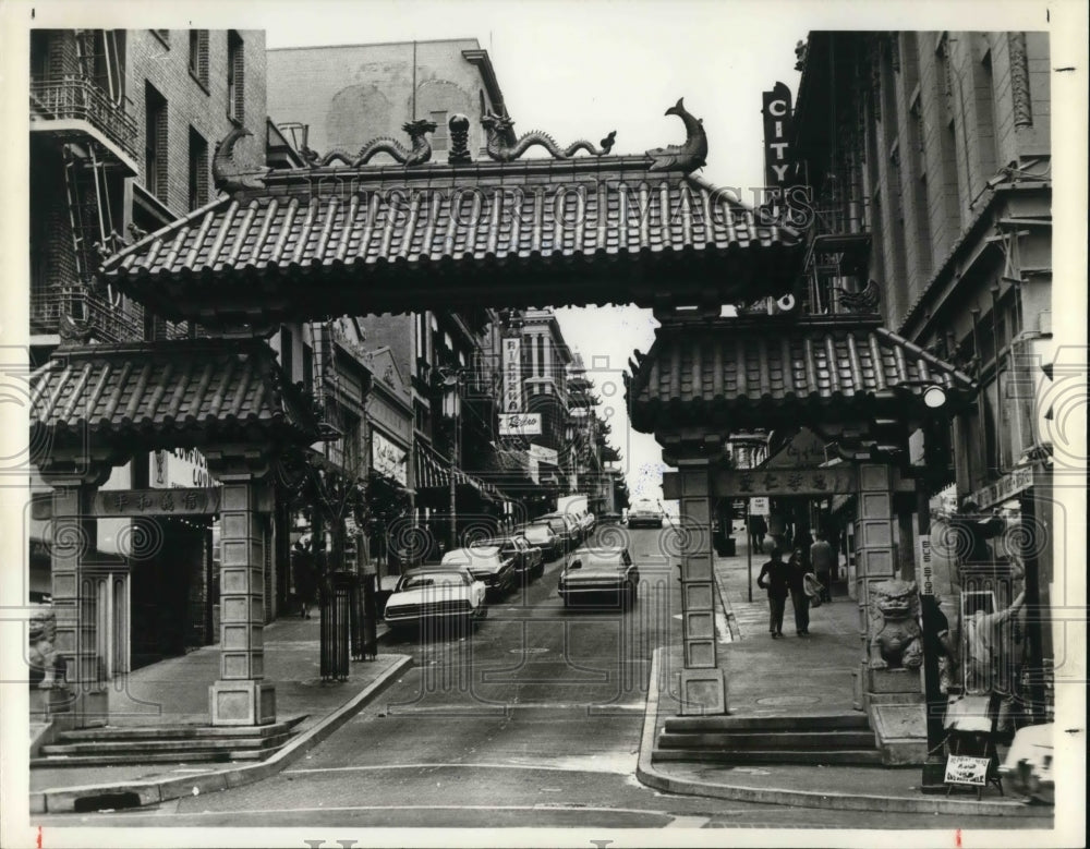 1989 Press Photo View of San Francisco California&#39;s China Town - cva20261 - Historic Images