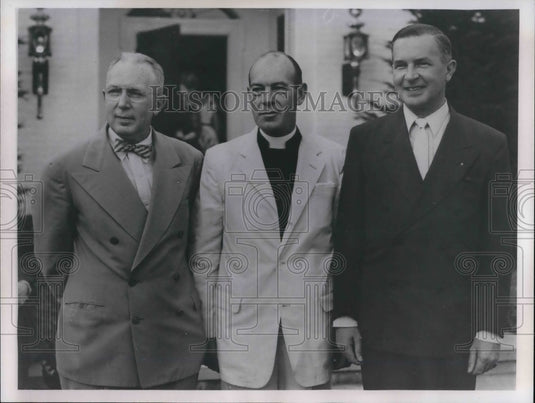 1964 Rev. Pieter Fagel & others at Christ Episcopal Church - Historic Images