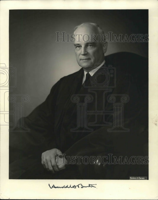 1958 Press Photo Harold H. Burton - cva20616 - Historic Images