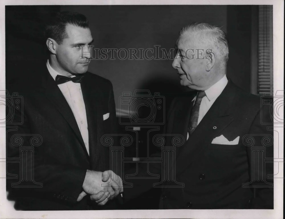 1959 Press Photo Robert Greenhaigh, new house commissioner and William Guion-Historic Images