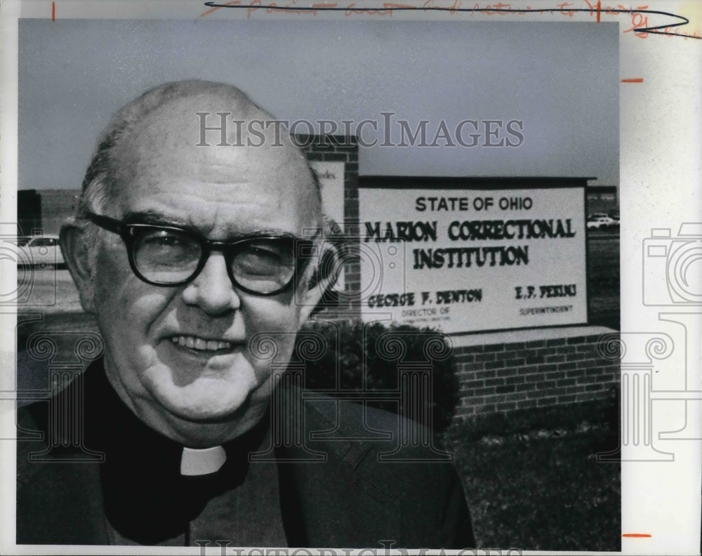 1978 Press Photo Rev. Frederick Furey, prison chaplain - Historic Images