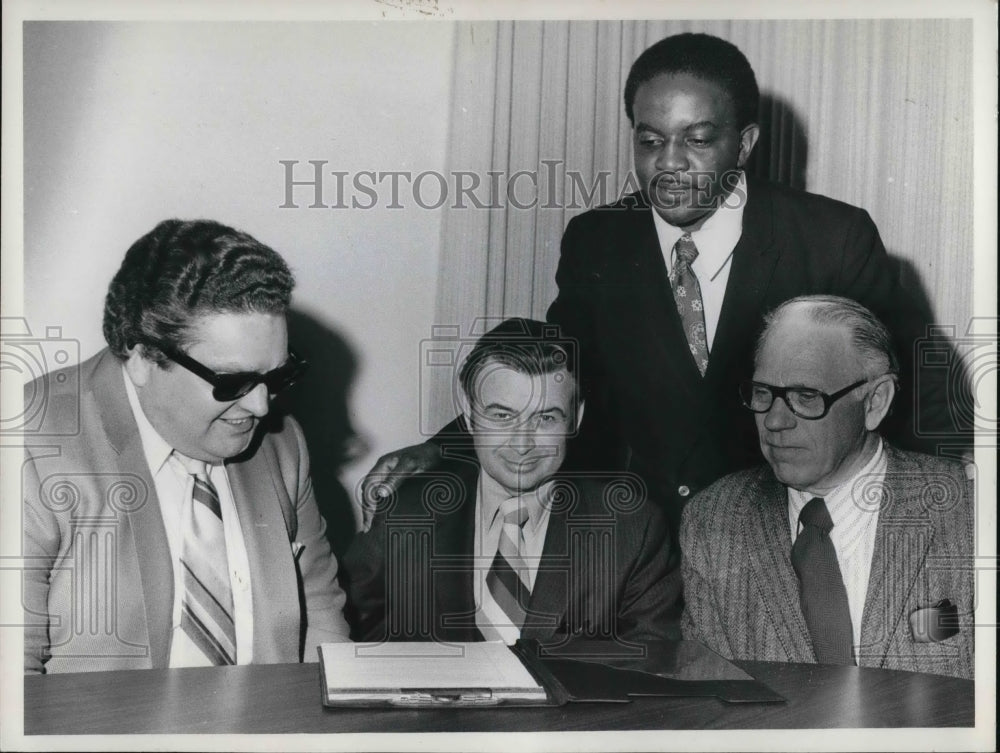 1972, Dr. Gladstone Brown, Dr Parker Burroughs &amp; Rev. Thomas McCray - Historic Images