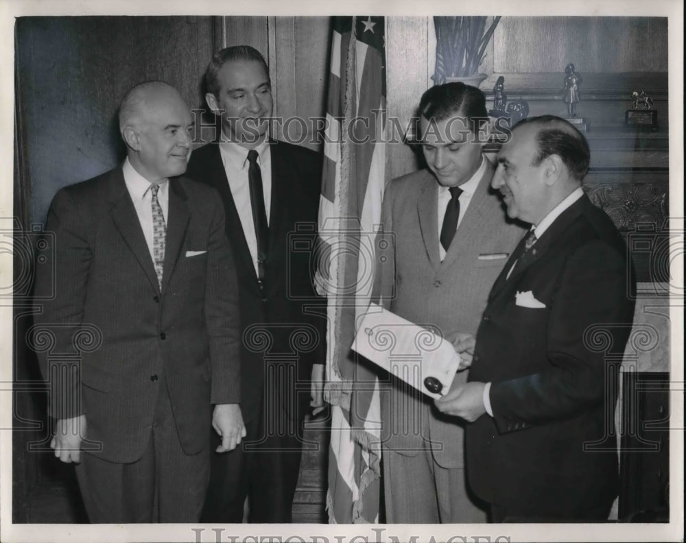 1961 Press Photo Mayor Anthony Celebrezze launches Variety Week - cva20934 - Historic Images