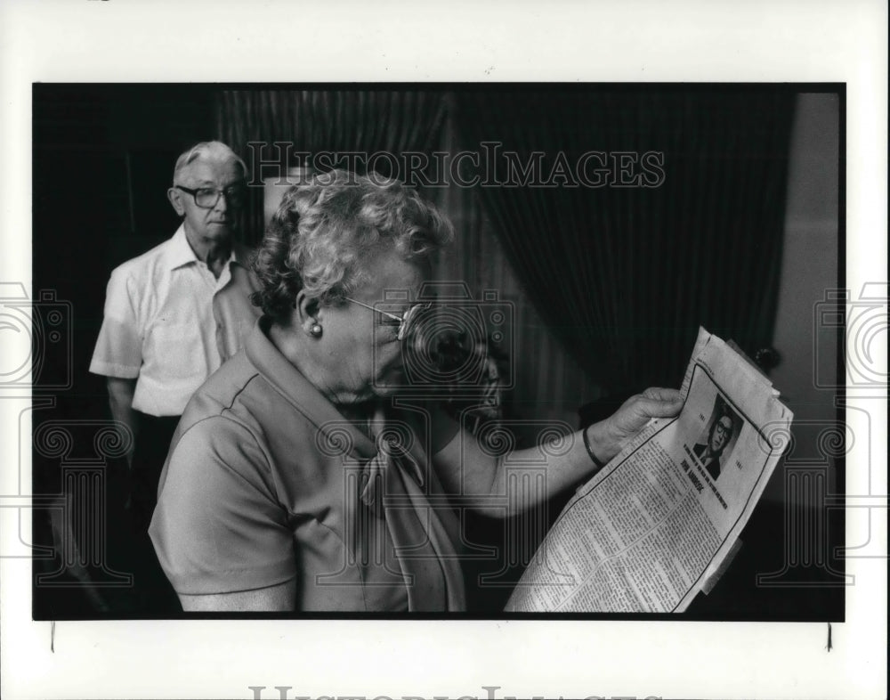 1986 Press Photo Joseph and Josephine Ambrosic - Historic Images