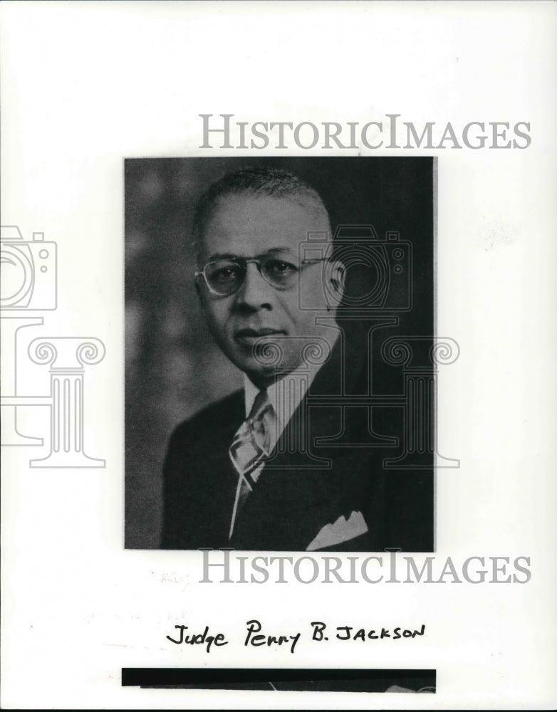 1987 Press Photo Judge Perry B. Jackson - Historic Images