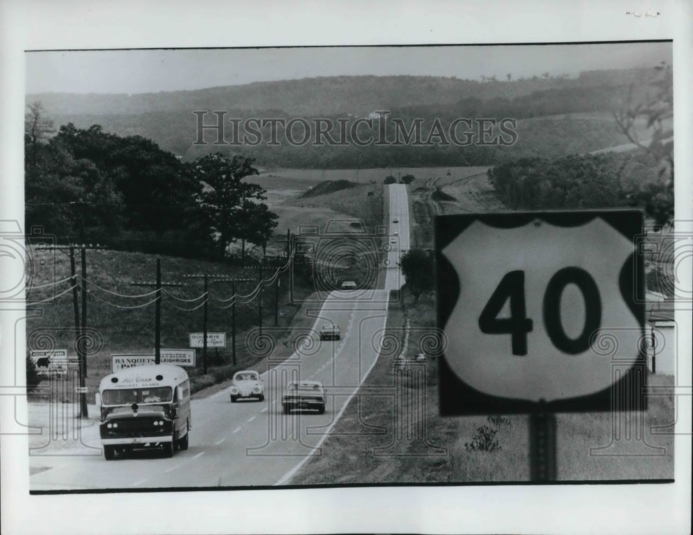 1980 Press Photo The Old National Road in Maryland - Historic Images