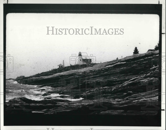 1988 Press Photo Pemaquid Point Lighthouse, Maryland built in 1829 - cva21213-Historic Images