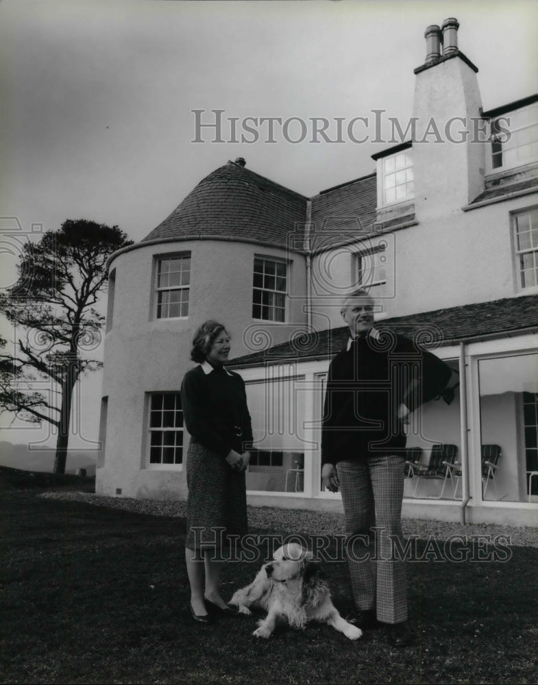 1987 Press Photo The Knockie Hotel in Scotland Highlands - Historic Images