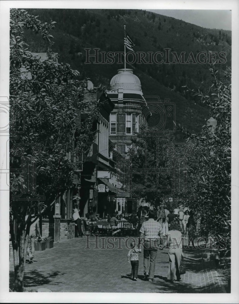 1981 Press Photo The Hyman Avenue with the restored buildings in Aspen Colorado - Historic Images