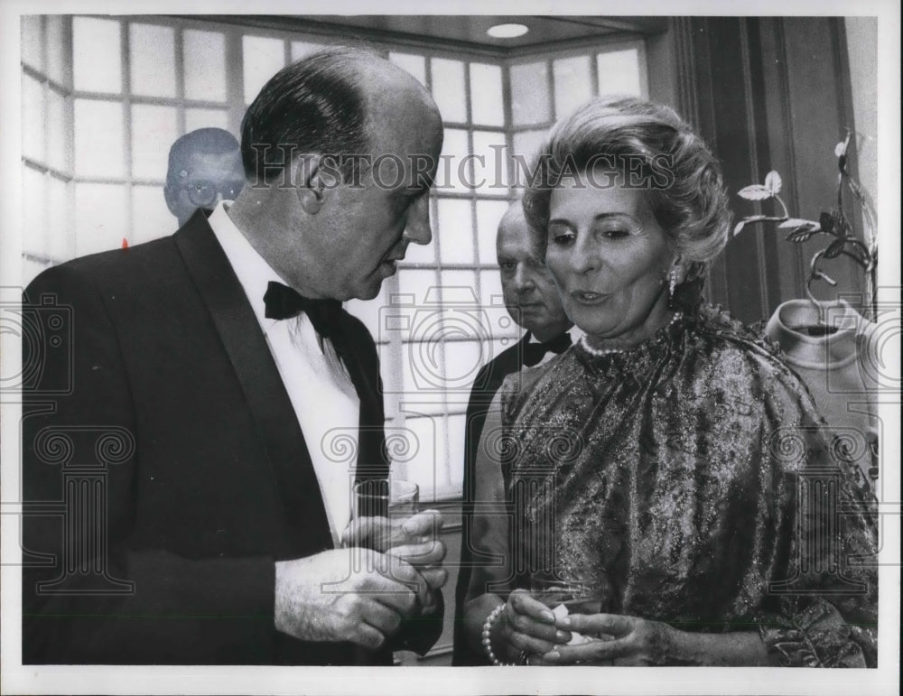 1968 Press Photo Ambassador Egidio Ortone and Princess Borghese with S. Sanson - Historic Images