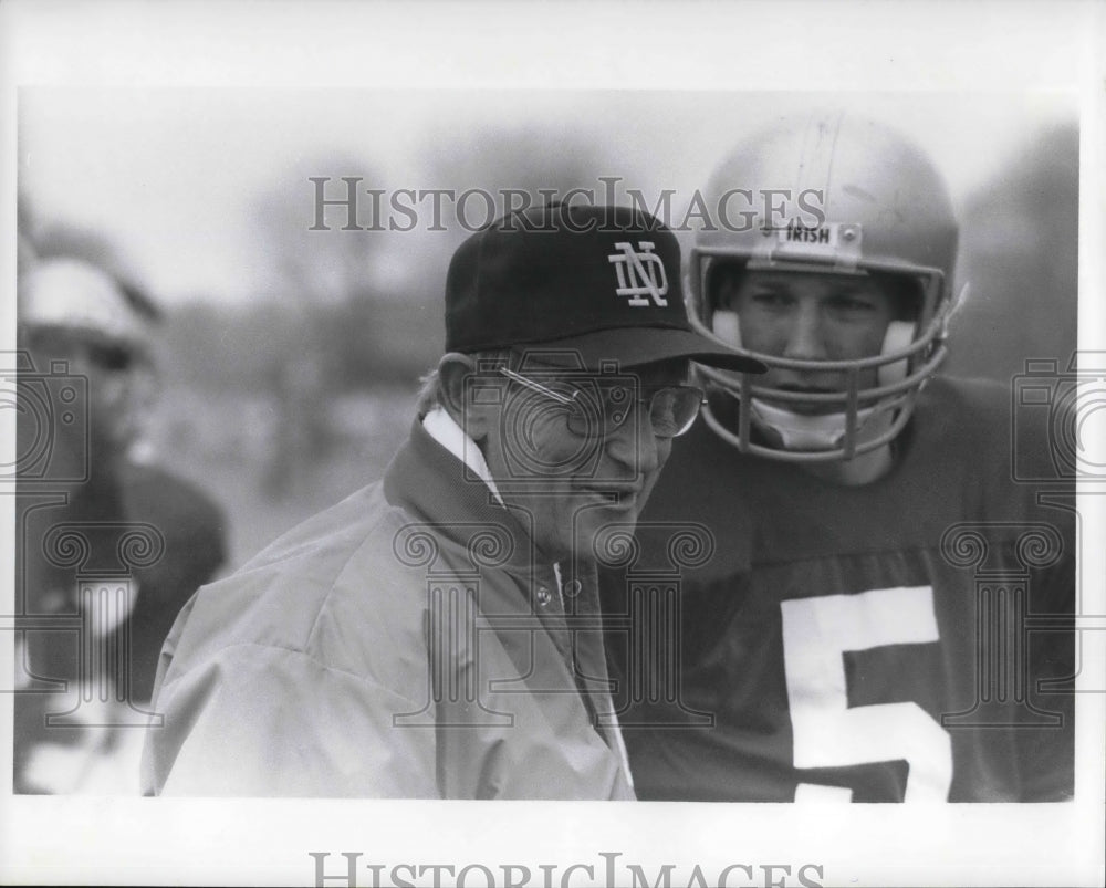 Press Photo Lou Holtz American Football Coach - Historic Images