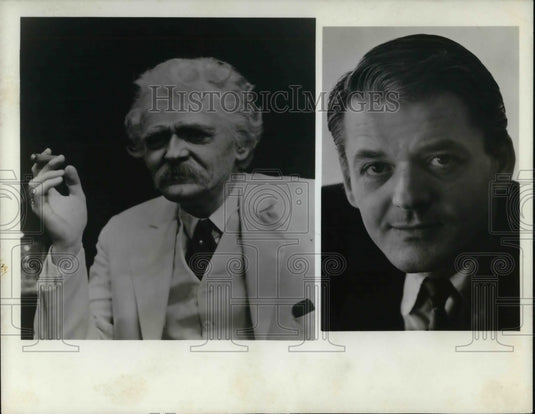1966 Press Photo Hal Holbrook & Ward Moorehouse Syndicate - cva21755 - Historic Images