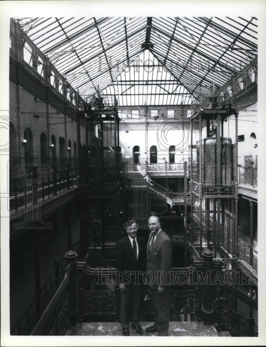 1989 Press Photo Bradbury Building in Los Angeles - Historic Images