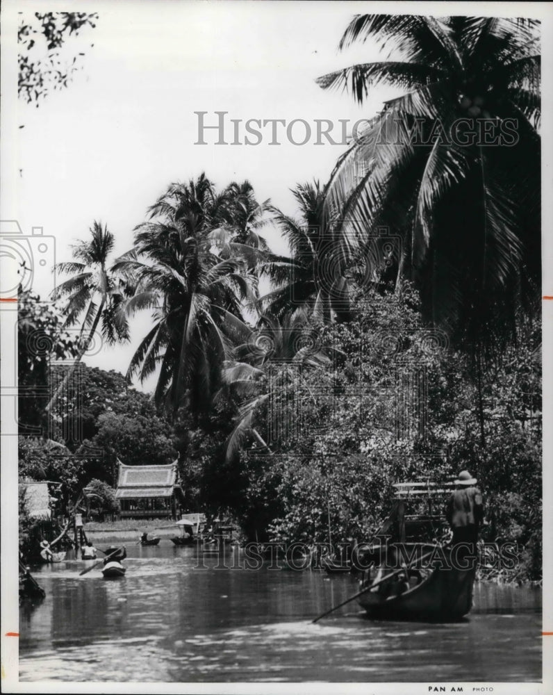 1976 Press Photo The river people of Bangkok - Historic Images