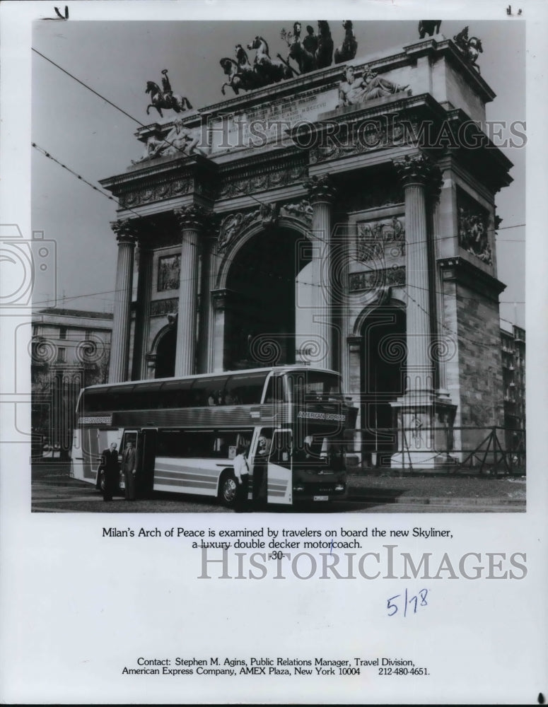 1982 Press Photo Milan&#39;s Arch of Peace - Historic Images